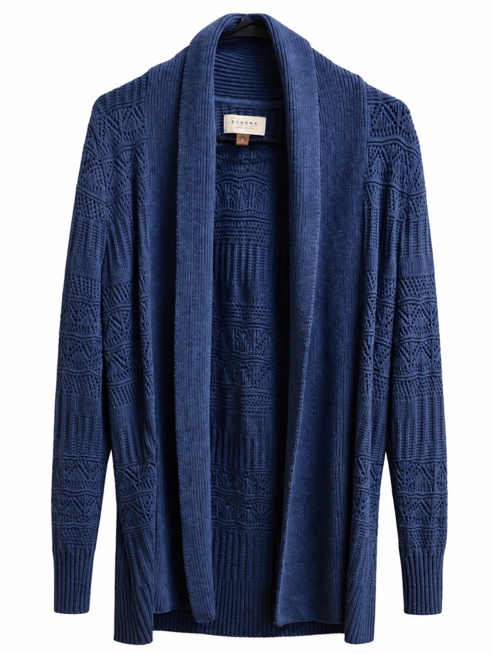 Sonoma Women's Cardigan Textured Blue Size S LIKE NEW